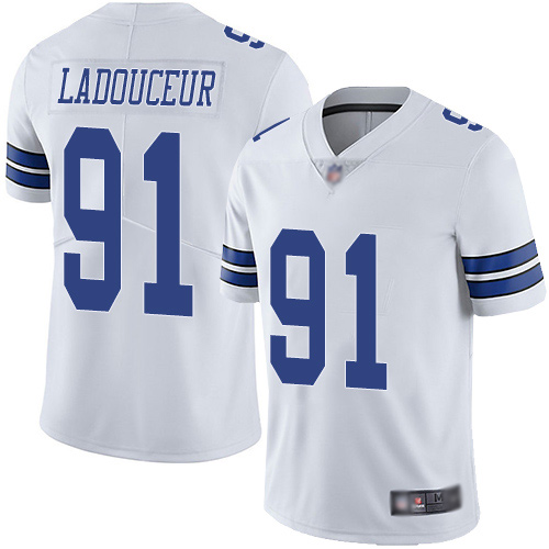 Men Dallas Cowboys Limited White L. P. Ladouceur Road #91 Vapor Untouchable NFL Jersey